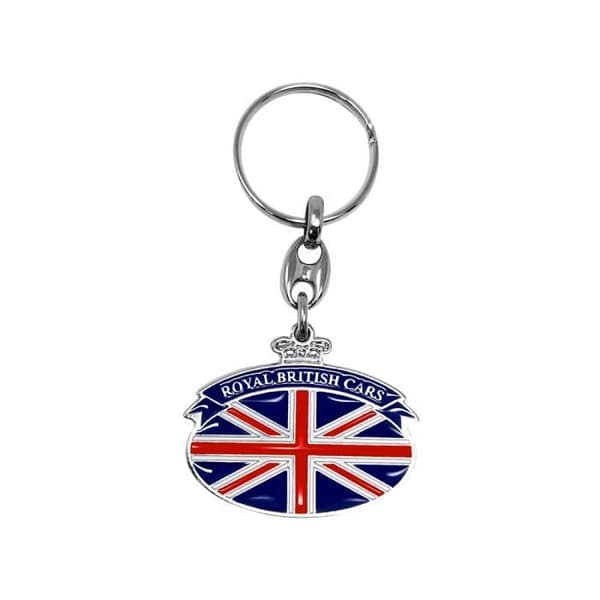 Nyckelring - Royal British - Metall - 45 mm - Svart - Bil