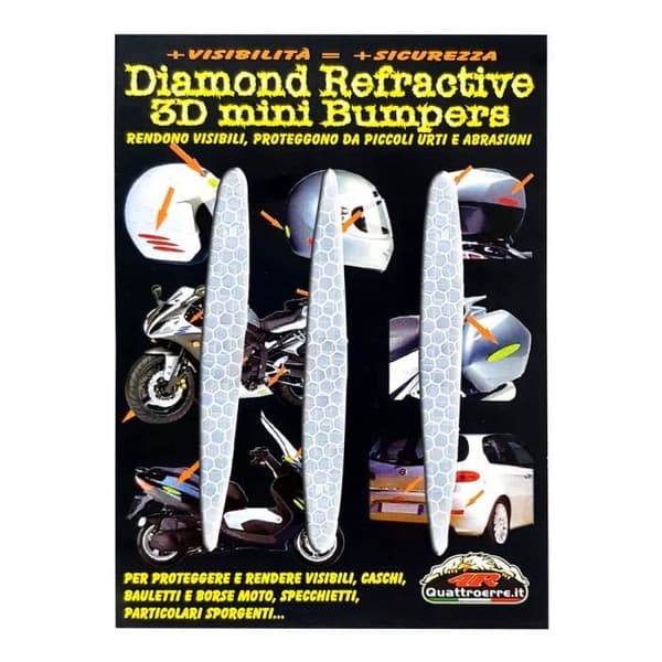 3D Refractive Stickers Vita pilar, 12 x 105 mm, 3 stycken