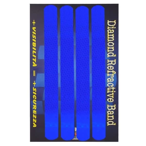 Reflekterande självklistrande tejp - Ej angiven - 20 x 240 mm - Förpackning med 4 - Blå färg - Fleranvändning