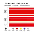 Miniatyrbild 3 av 4: Klistret band - Stripes - 20 cm x 5 mt - Blå - Väderbeständig - Bilanpassning