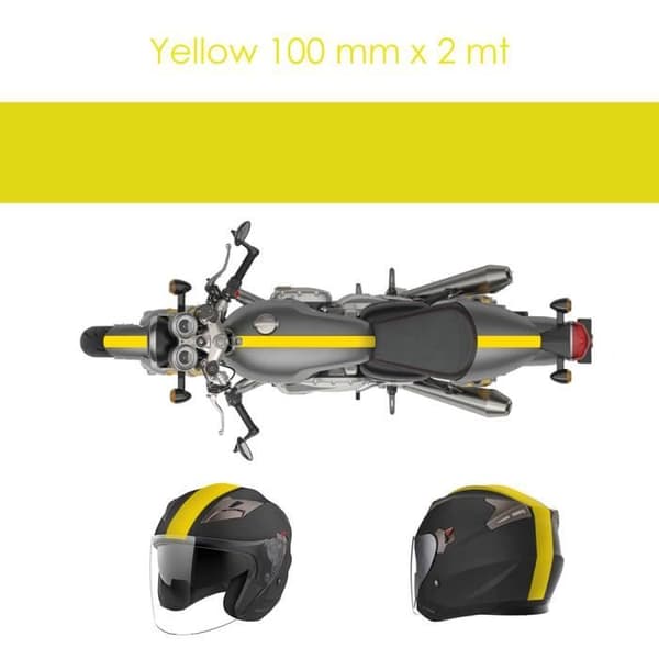 Tejp - Ej specificerat - Ej specificerat - Gul - 100 mm x 2 mt - Mångsidig användning