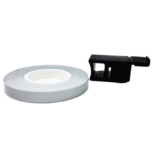 Klistremsor för fälgar - Racing - Grå Silver - 5 mm x 6 mt - Flera användningsområden - hållbara