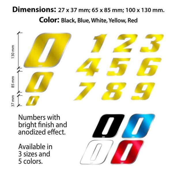 Klon - Ej specificerad - Nummer 3 - Blå krom - 100 x 130 mm - Garanterat fäste