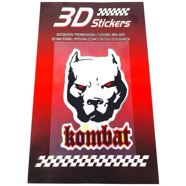 3D-dekal Pitbull Kombat, 70 x 55 mm