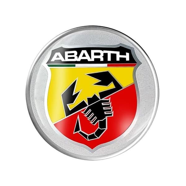 3D Abarth Official Badge Sticker, Diameter 44 mm