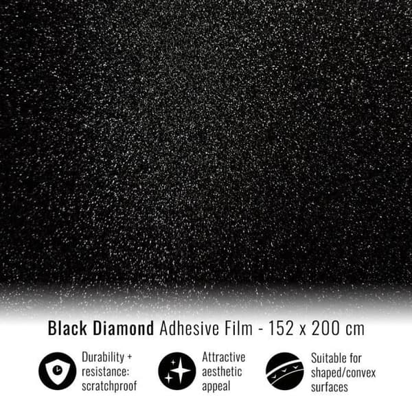 Film - Diamant Noir - 152 x 200 cm - Repels repor - Lätt att applicera - Perfekt för bilar