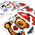 Miniatyrbild 2 av 4: Sticker Hearts Sticker, 10 x 12 cm