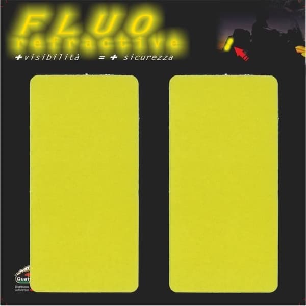 Reflekterande klistermärken - Fluo Refractive - Gul - Hög synlighet - Förbättrad säkerhet - Motorcykel