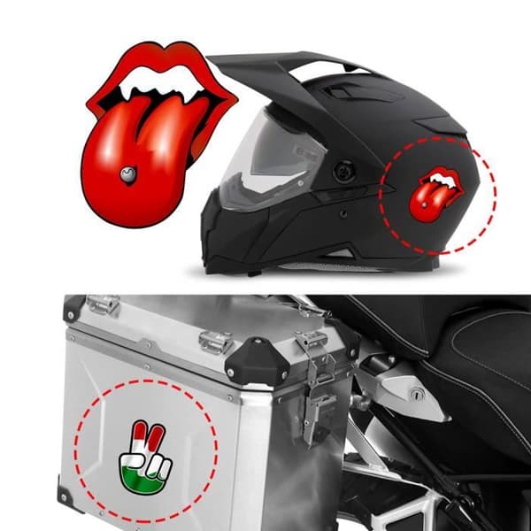 Little Devil Heart Sticker, 10 x 12 cm