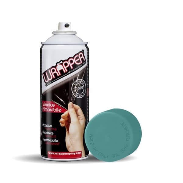 Omslagsspray Avtagbar sprayfärg, färg RAL 5018, turkos