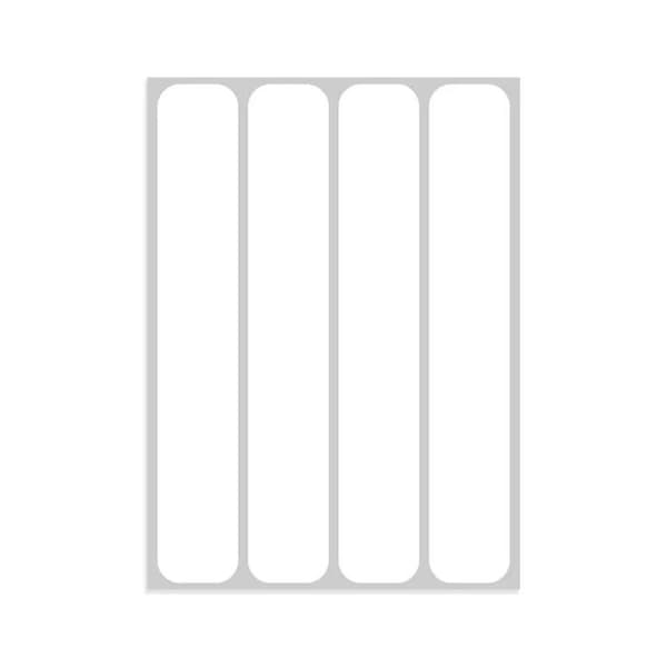 Reflekterande Band - Universella - 25 x 150 mm - 4 Delar - Hög Ljusrespons - Vit