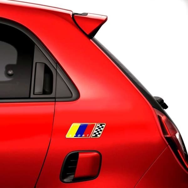 Universal Sport märken för bilar, Basic Kit, Italien Rutig flagga