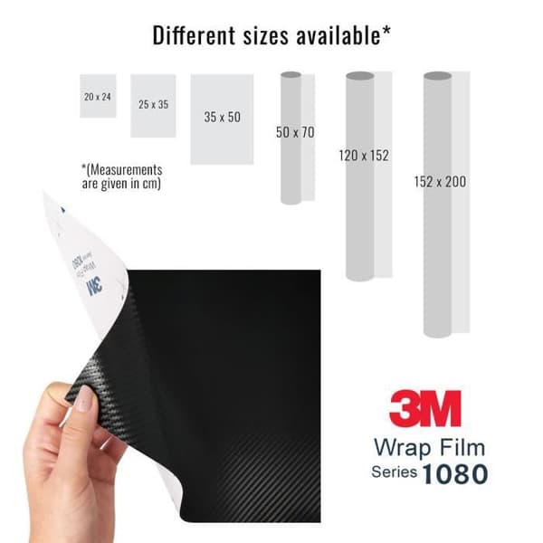 Självhäftande omslagsfilm - 3M - Koleffekt - 25 x 35 cm - Lätt att applicera - Reptålig