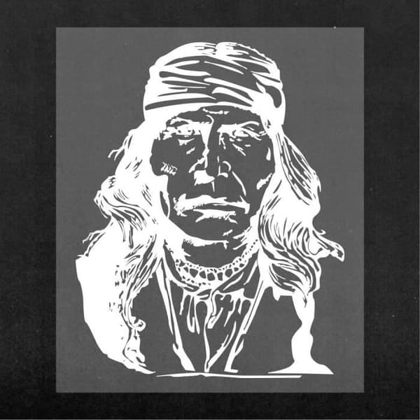Geronimo Pre-Cut självhäftande klistermärke, vit, 10 x 12 cm