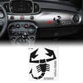Miniatyrbild 1 av 4: Klistremerke - Abarth - Skorpion - Svart - 10,5 x 9 cm - Forhåndskåret