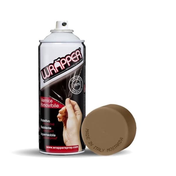 Omslagsspray Avtagbar sprayfärg, senap