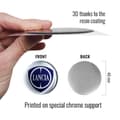 Miniatyrbild 3 av 4: 3D Lancia Officiell Logotypdekal, Diameter 40 mm