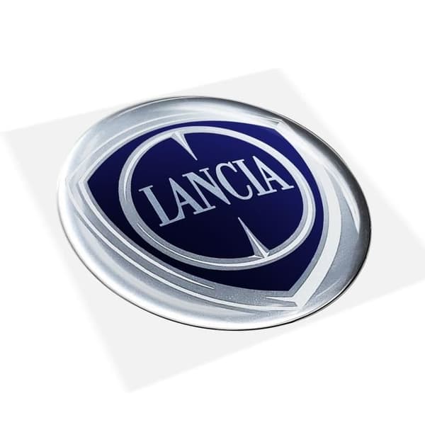 3D Lancia Officiell Logotypdekal, Diameter 40 mm