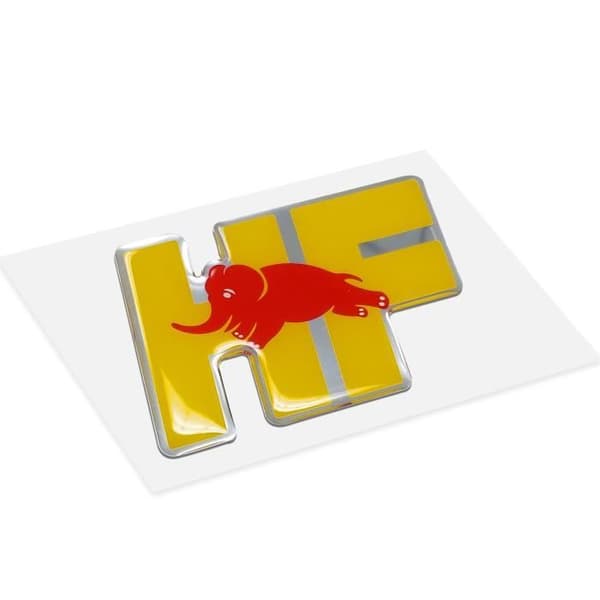 3D Lancia Official HF Logo dekal, 60 x 35 mm