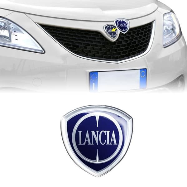 3D-dekal - Lancia - Ypsilon - 58 x 60 mm - Flexibel - Oföränderlig