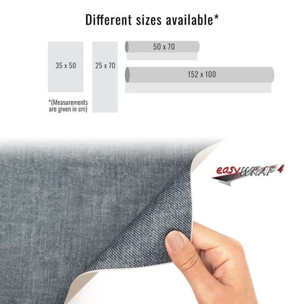 Filmadhesivinsvepning - Ej specificerat - 152 x 100 cm - Blå - Repfria - Lätt att applicera