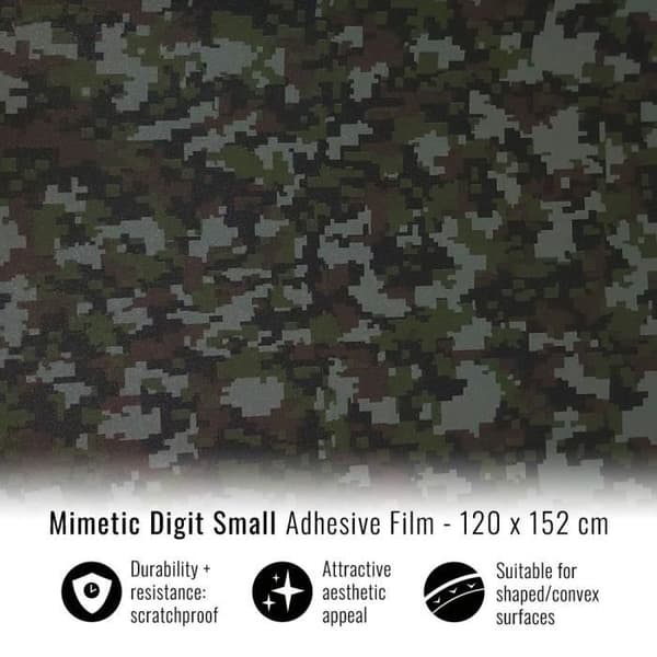 Självhäftande omslagsfilm för bilhuv, ökenkamouflage, 120 x 152 cm