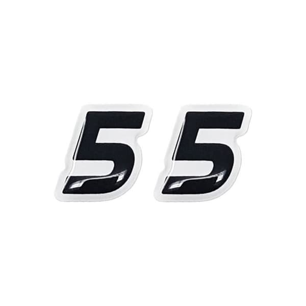 3D självhäftande klistermärke självhäftande bokstäver par "5"