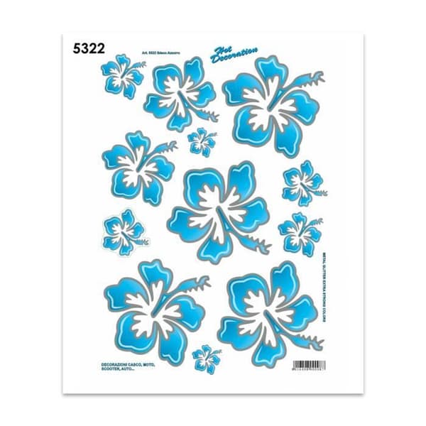 Autoshoppar - Icke specificerat - Hibiskus - Blå - 35 x 25 cm - Hög motståndskraft
