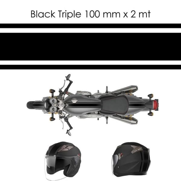 Klistape - Ej specificerad - Trippel - Svart - 100 mm x 2 mt - Mångsidig användning