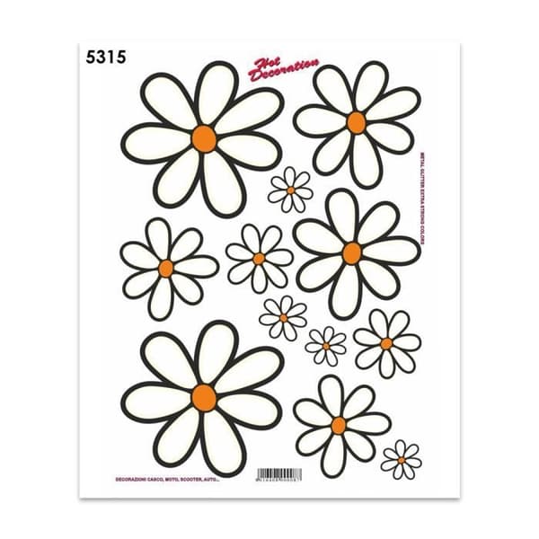 Dekorativa klistermärken - Ej specificerat - Blommor Prästkragar - 35 x 25 cm - Klara färger - Hög hållbarhet