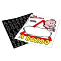 Miniatyrbild 1 av 4: Baby on Board självhäftande kit och självhäftande bokstäver, anpassningsbara med förnamn