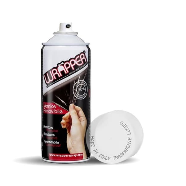 Omslagsspray Avtagbar sprayfärg, glanstransparent