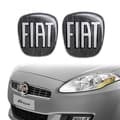 Miniatyrbild 1 av 3: Dekal - Fiat - Svart 3D-logotyp - Ersättning för Bravo - Mått 75x69 mm - Flexibel