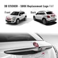 Miniatyrbild 3 av 3: Fiat 3D Replacement Logo Sticker för 500X, fram och bak