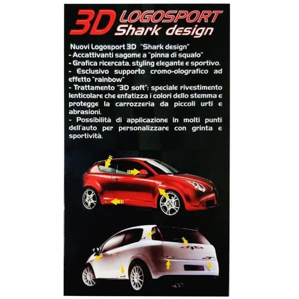 3D Stickers Logosport Rutig Flag Tuning, 10 x 2,5 cm
