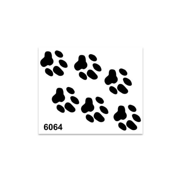 Klistermärke Klistermärke Little Paws Black, 10 x 12 cm