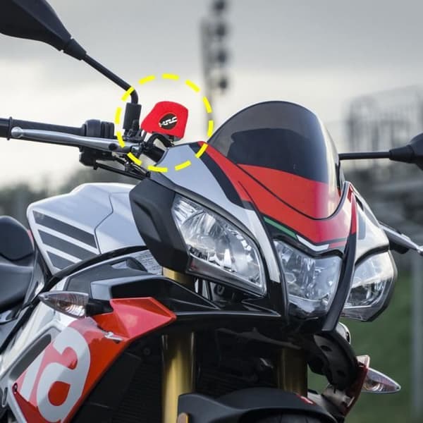 Manchett i Svamp - Honda HRC - Bromsvätskebehållare - Röd - 70 x 85 mm - Universell
