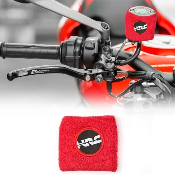 Manchett i Svamp - Honda HRC - Bromsvätskebehållare - Röd - 70 x 85 mm - Universell