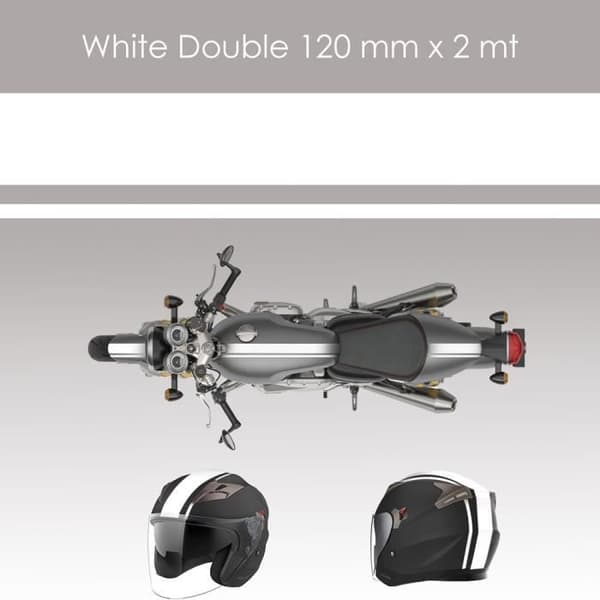 Tejp - Ej specificerad - Dubbel - 120 mm x 2 mt - Vit - Flera användningsområden