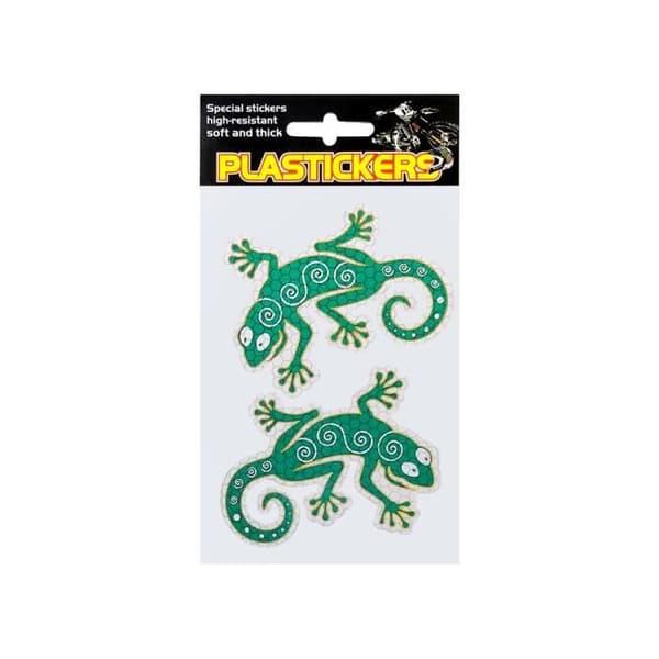 Klistermärken - Gecko - 13 x 9,5 cm - Reflekterande - Mjuk vinyl - Ökad säkerhet