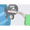 Miniatyrbild 2 av 2: CNG Metan Fuel Code Sticker 2018, 7,5 x 6,5 cm