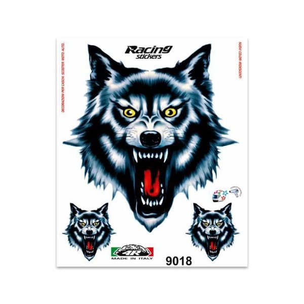 Klistermärke Wolf Jaw Sticker, 20 x 24 cm