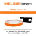 Miniatyrbild 1 av 4: Reflekterande självhäftande remsor - Ej specificerat - Motorcykel - Orange - 7 mm - 6 mt