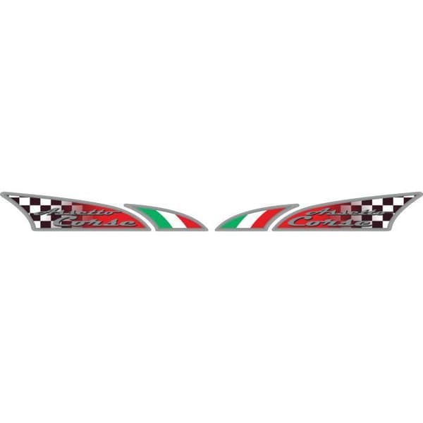 LogoSport Dekal Assetto Corse Dx-Sx 2 delar 48 x 9 cm
