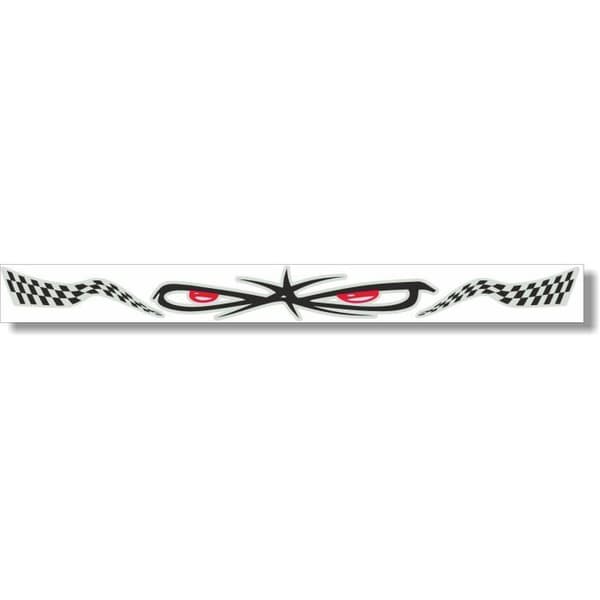 Tejp - Ej angiven - Rutig flagga - 3 x 33 cm - Svart - Fordonsanpassning