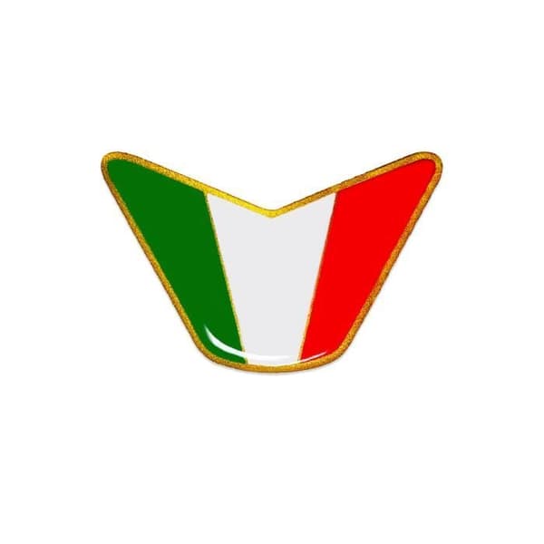 3D-dekal Italien flaggglitter, 83 x 52 mm