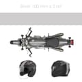 Miniatyrbild 1 av 4: Tejp - Silver - 100 mm x 2 mt - Väderbeständig - Anpassning motorcykel/huvudskydd