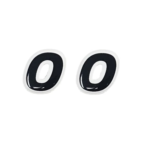 3D-klistermärke självhäftande bokstäver par "O"