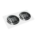 Miniatyrbild 2 av 4: 3D Fiat Official Logo Sticker Svart, Diameter 12 mm, 2 stycken