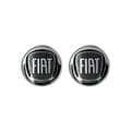 Miniatyrbild 1 av 4: 3D Fiat Official Logo Sticker Svart, Diameter 12 mm, 2 stycken